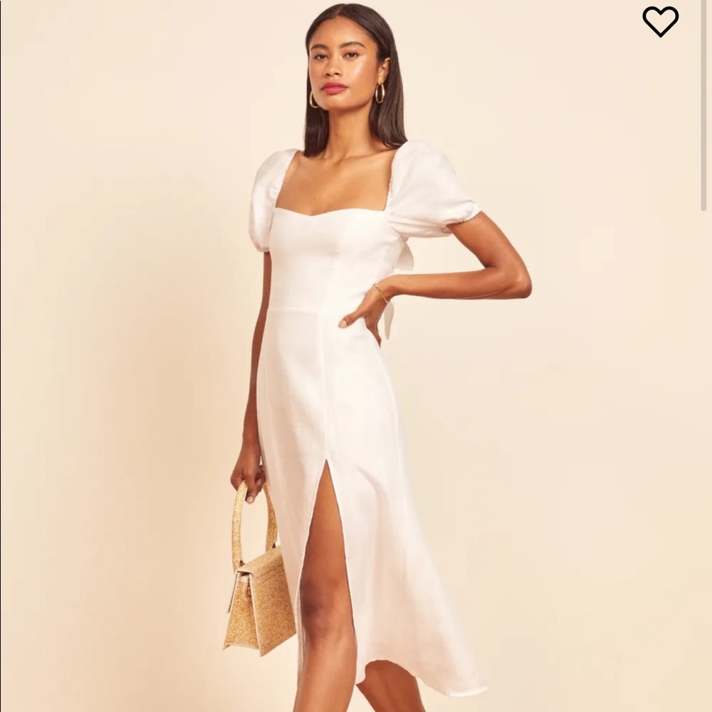 Reformation denver linen dress